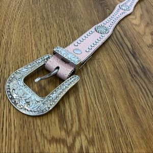 Jeweled cowgirl belt with rhinestones, like new